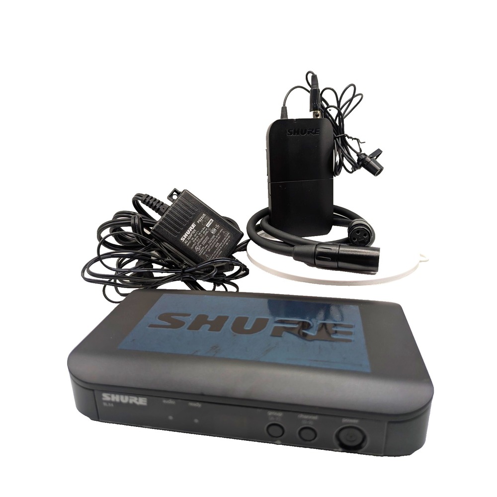 Shure BLX4 Wireless System Receiver w/ Bodypack Transmitter, Black